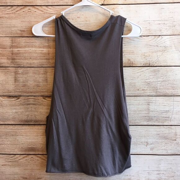 TOBI "NEED MORE COFFEE" TANK TOP IN GRAY‎ - Picture 6 of 6